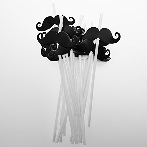 Mustache Straws (25 Pack)
