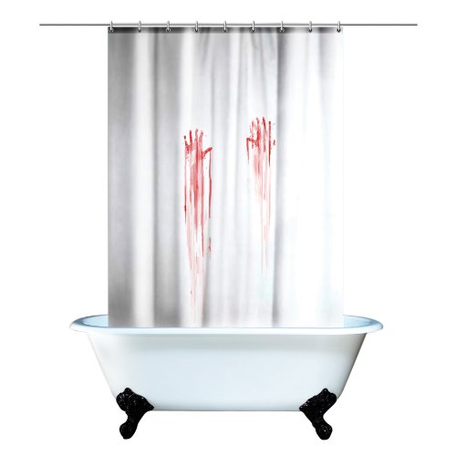Spinning Hat Blood Bath Shower Curtain
